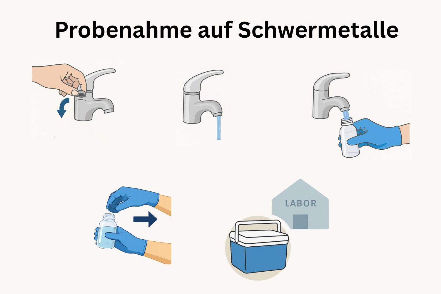 Bild zur Anleitung der Probenahme auf Schwermetalle