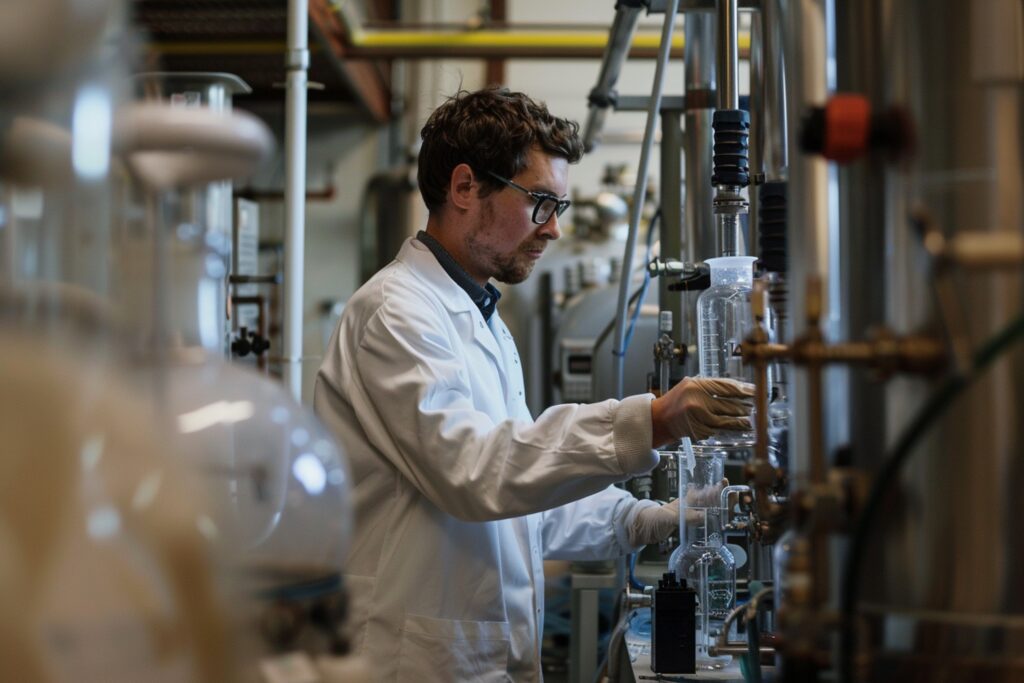 Chemikant im Labor