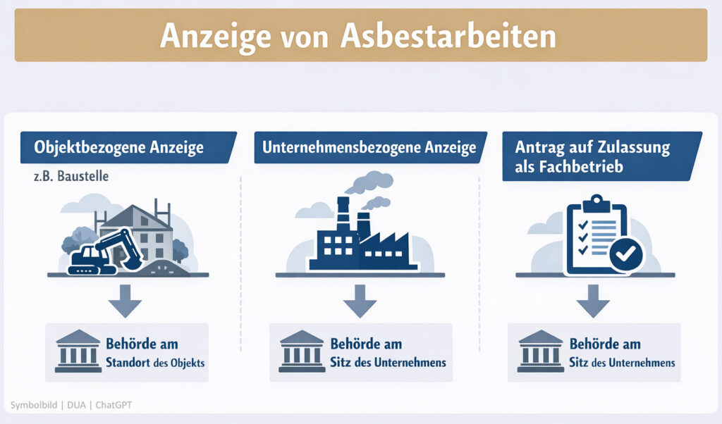 Grafik für Asbestarbeiten