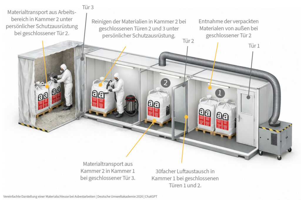Materialschleuse Asbest