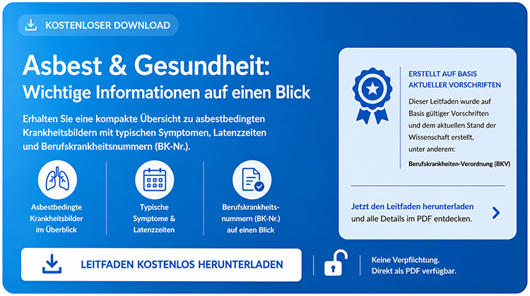 Asbest und Gesundheit Banner um PDF runterladen zu können