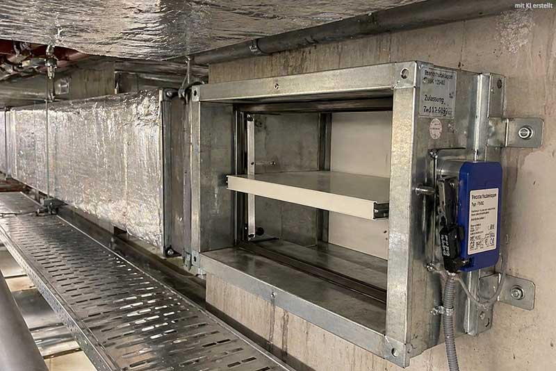 Brandschutzklappen Asbest
